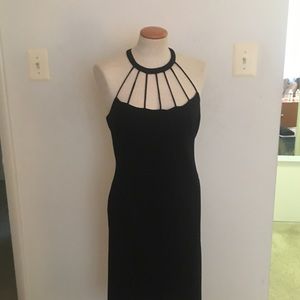 Sexy black evening dress